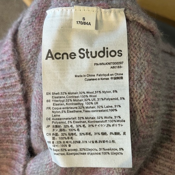 Acne Purple Mohair Sweater - Picture 7 of 7